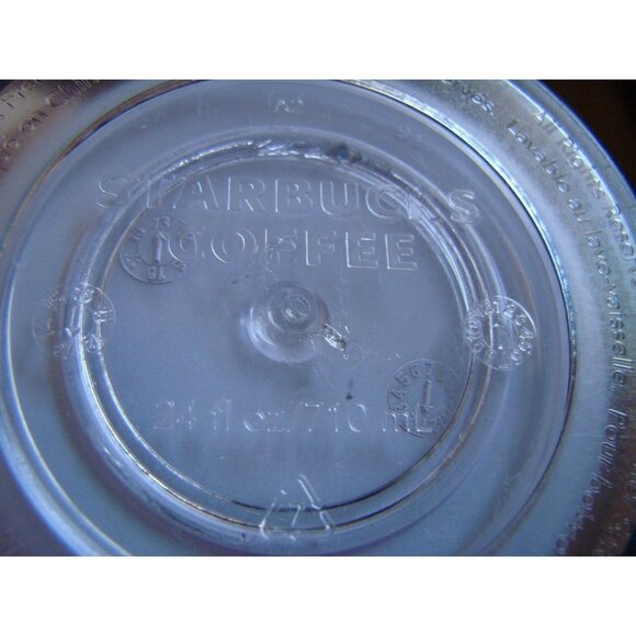 Starbucks Ombre Acrylic Screw Lid & Straw Cold Cup Tumbler 24oz Venti Cold 2012 - Picture 7 of 9
